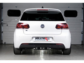 MILLTEK CAT-BACK VOLKSWAGEN GOLF 2009 2013 NON-RESONATED (LOUDER). POLISHED TRIM