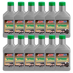 AMSOIL 15W-60 100% Synthetic V-Twin Motorcycle Oil Case of 12