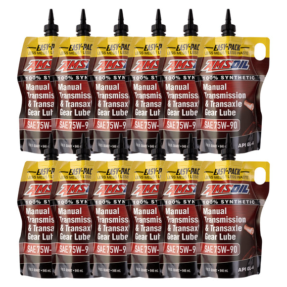 AMSOIL 75W-90 Manual Transmission & Transaxle Gear Lube Case of 12
