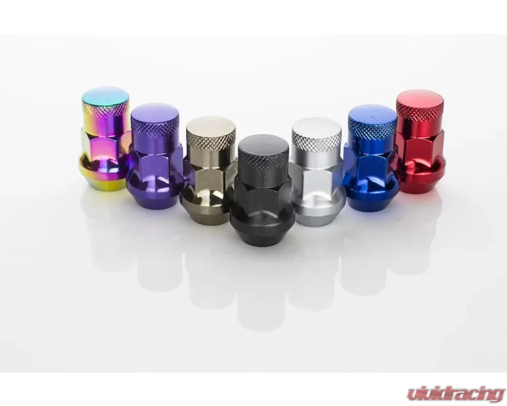 Muteki SR35 12x1.25 Chrome Neon Closed End Lug Nuts w/ Locking 16+4