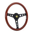 Momo Indy Steering Wheel 350 mm - Magoany Wood/Brshd Black Spokes-2