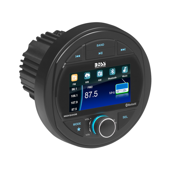 Boss Audio Systems Marine Gauge Digital Media AM / FM Receiver