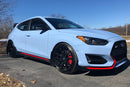 Rally Armor 19-22 Hyundai Veloster N Black UR Mud Flap w/ Grey Logo-5