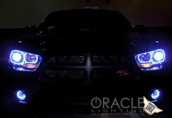 Oracle Dodge Charger 11-12 LED Fog Halo Kit - White SEE WARRANTY