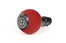 BFI GS2 Heavy Weight Shift Knob - Rosso Centaurus Air Leather - Black Anodized (MINI Fitment)-1