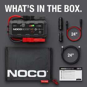 NOCO GB70 Boost HD Booster Pack/Jump Starter, 2000-Amp, 12V - 0
