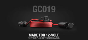 NOCO GC019 12V Socket/Plug Extension Cable, 12-ft - 0