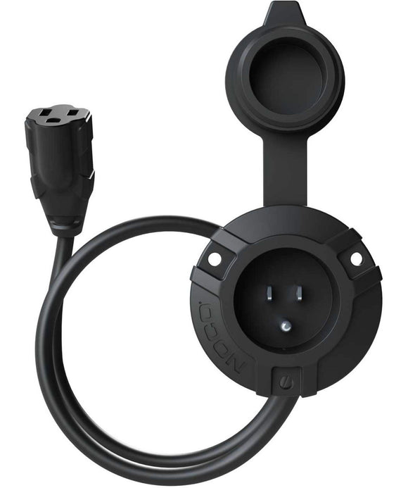 NOCO GCP1 AC Port Plug/Power Socket with 16-in Extension Cable, Waterproof