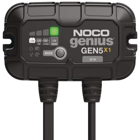 NOCO GEN5X1 Onboard Smart Battery Charger/Maintainer/Desulfator, 1-Bank, 5-Amp, 12V - 0