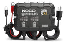 NOCO GEN5X2 Onboard Smart Battery Charger/Maintainer/Desulfator, 2-Bank, 10-Amp, 12V-1