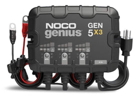 NOCO GEN5X3 Onboard Smart Battery Charger/Maintainer/Desulfator, 3-Bank, 15-Amp, 12V