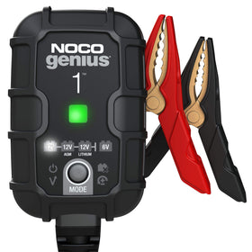 NOCO GENIUS1 Smart Battery Charger/Maintainer/Desulfator, 1-Amp, 6V/12V