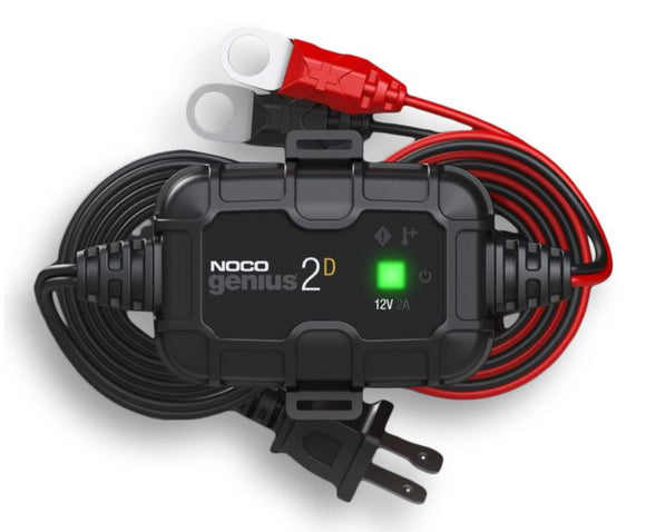 NOCO GENIUS2D Onboard Smart Battery Charger/Maintainer/Desulfator, 2-Amp, 12V