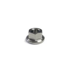 Ticon Industries Titanium Nut Flanged M10x1.25TP 17mm 6pt Head