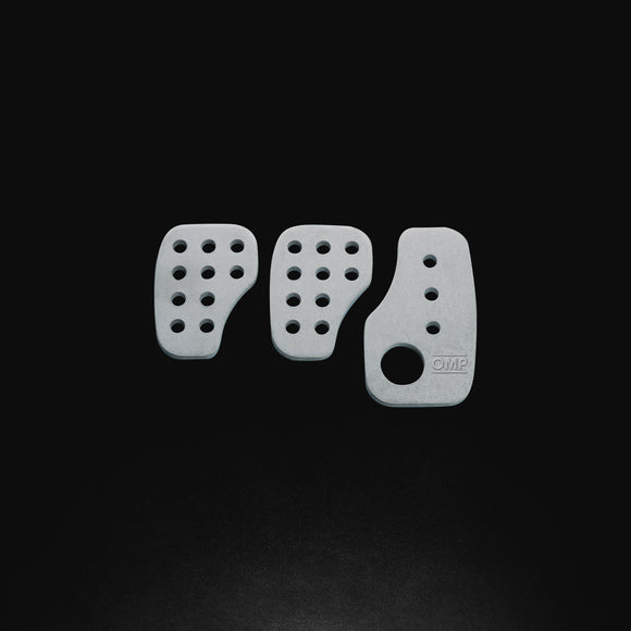 OMP Racing Pedals - Silver (Set of 3)