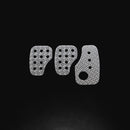OMP Knurled Sand-Blasted Aluminum Pedals (Set of 3)-1