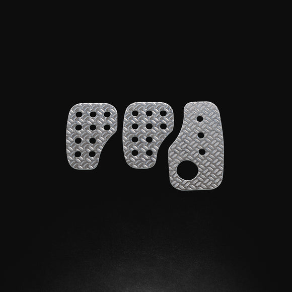 OMP Knurled Sand-Blasted Aluminum Pedals (Set of 3)