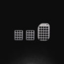 OMP Aluminum Pedal Set-1