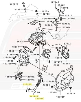 STM OEM Oil Return Line to Oil Pan Bolt & Gasket Kit for 1G/2G DSM and Evo 4-9 - 0