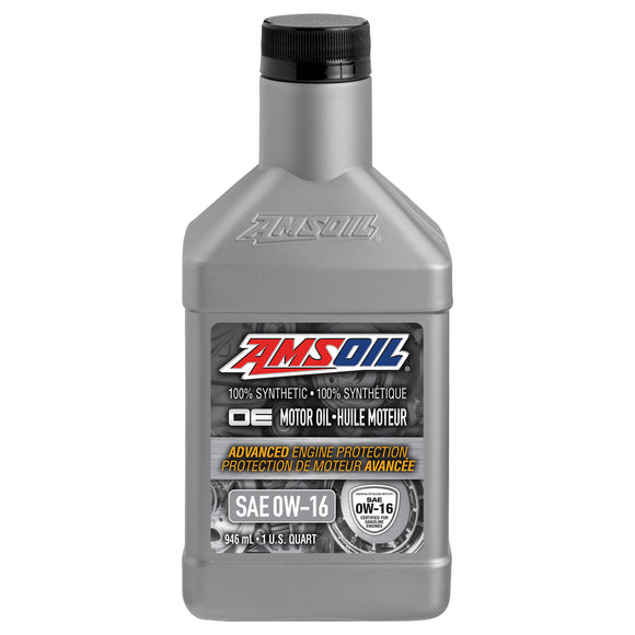 AMSOIL OE 0W-16 100% Synthetic Motor Oil 946 ml Bottle