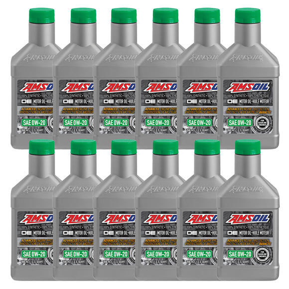 AMSOIL OE 0W-20 100% Synthetic Motor Oil Case of 12