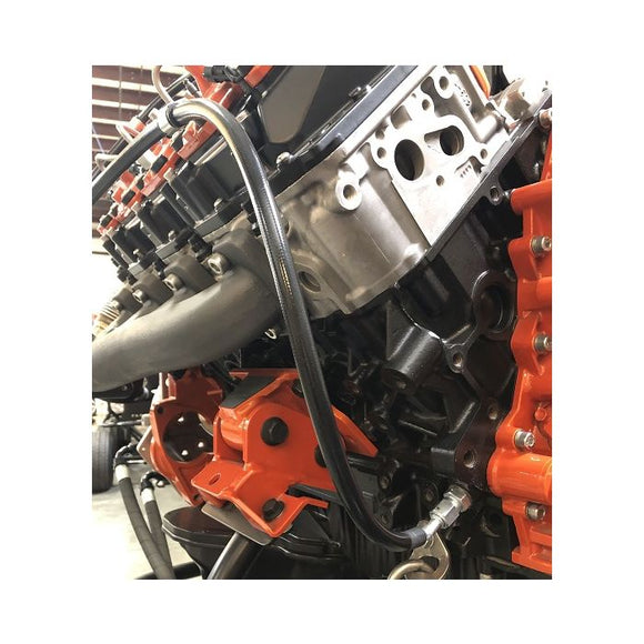 Fleece Performance Duramax Remote Turbo Oil Feed Line Kit for 01-16 6.6L Duramax Turbochargers