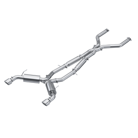2016-2022 INFINITI Q50 3-INCH CAT--BACK EXHAUST DUAL REAR EXIT, STREET PROFILE