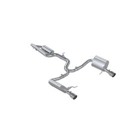 MBRP 17-19 VW Golf Sportwagen/Alltrack 1.8T T304SS 3in Cat-Back 2.5in Dual Split Rear w/ SS Tips