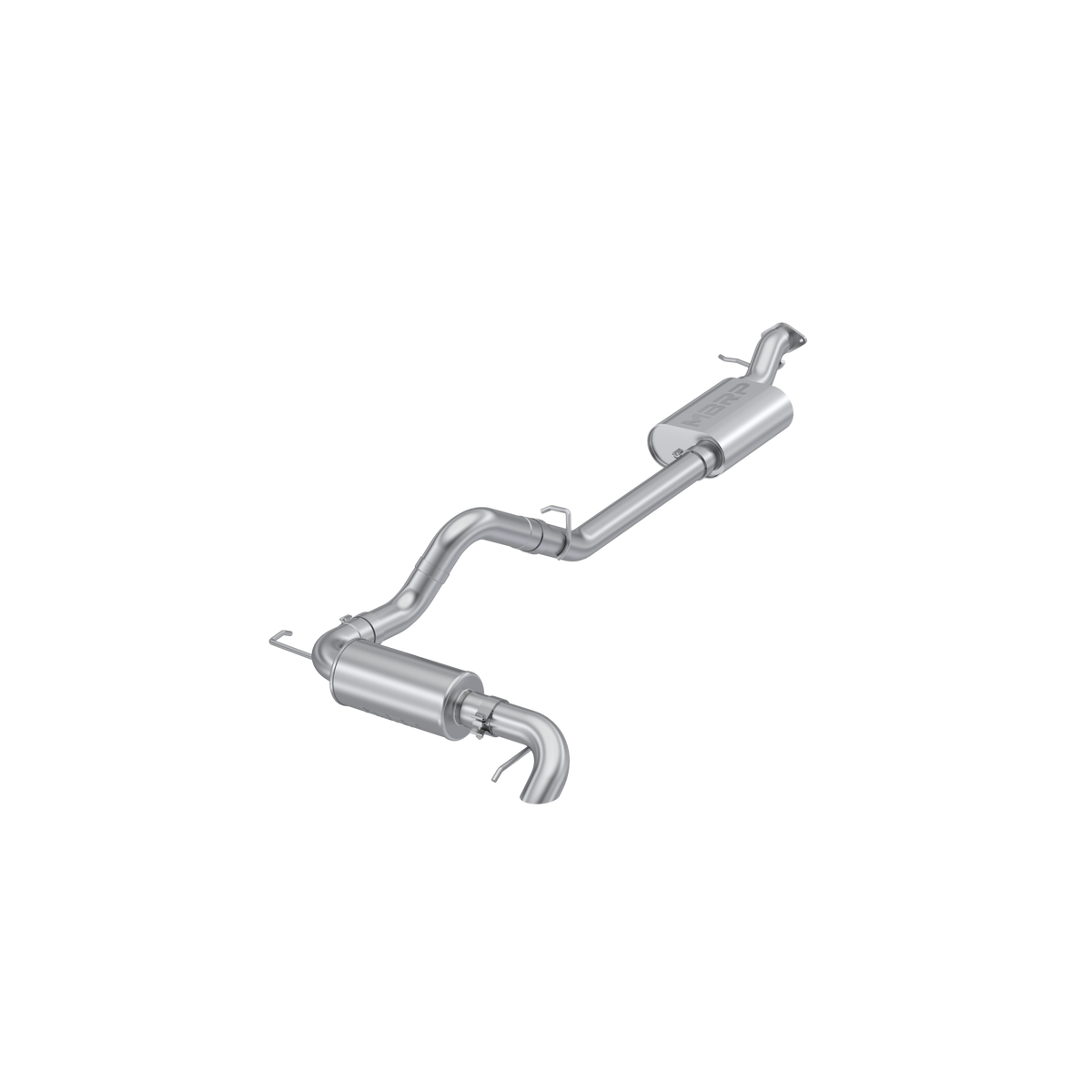 MBRP 2021-2023 Ford Bronco 2.3L/2.7L Aluminized Steel 3in Cat-Back, Single High Clearance Rear Exit