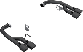 MBRP 2024 Ford Mustang GT 5.0L 2.5in Dual Rear Axle-Black Tips - Black-Coated Aluminized Steel