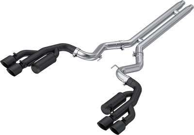 MBRP 18-22 Ford Mustang GT 5L T304 SS 3in Cat-Back Dual Rear w/4in Quad Carbon Fiber Tips (Race)