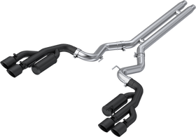 MBRP 18-22 Ford Mustang GT 5L T304 SS 3in Cat-Back Dual Rear w/4in Quad Carbon Fiber Tips (Race)