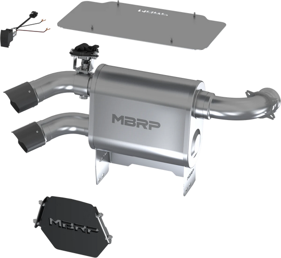 MBRP 17-18 Can-Am Maverick X3 Dual Out Active Exhaust
