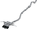 2017-2021 - Honda Civic, Type R 2.0L T304 Stainless Steel, 3.0" Cat-Back, Triple Center Outlet with Carbon Fiber Tips-1