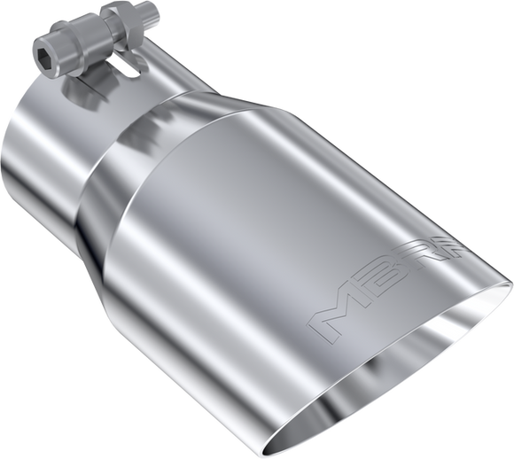 MBRP Universal Tip 4in O.D. Dual Wall Angled 3in inlet 8in length T304