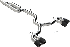 MBRP 2022 VOLKSWAGON GOLF R MK8 3-INCH CAT-BACK EXHAUST QUAD CARBON REAR EXIT, STREET PROFILE