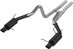 MBRP 11-14 Ford Mustang GT 5.0L 3in Cat Back Dual Split Rear Street Version 4in Tips - Black