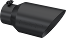 MBRP Universal Tip 6 O.D. Dual Wall Angled 4 inlet 12 length - Black Finish-1