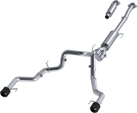 MBRP 22-23 Ford F150 T304 5in OD Carbon Fiber Tip Dual Rear Exit 3in Cat Back Exhaust