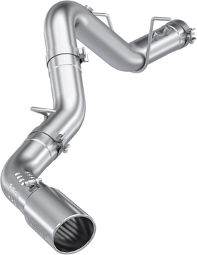 MBRP 2020+ GMC/Chevy 2500/3500 6.6L Duramax 4in Mand Bent Tubing AL-Ser Cat Back Single Side - Alum