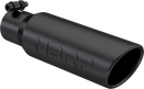 MBRP Universal Tip 3in O.D. Angled Rolled End 2 inlet 12 length - Black Finish-1