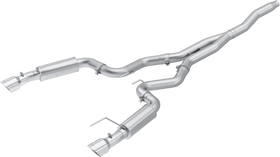 MBRP 15-18 Ford Mustang EcoBoost 2.3L T409 3in Cat Back Dual Split Rear Exit (Race Version)