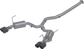 MBRP 15-19 Subaru WRX 2.0L/STI 2.5L 3in Dual Split Rear Exit w/ 3.5in CF Tips - T304 Street Version