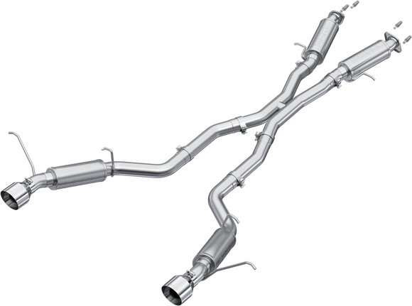 MBRP 2012+ Jeep Grand Cherokee SRT 6.4L 3in Dual Rear Exit Aluminized Catback Exhaust - T304 Tips