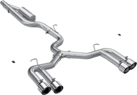 MBRP 22-24 Audi S3 2.0L Armor Pro T304 SS 3in Cat-Back Quad Split Rear Exhaust - Valve Delete