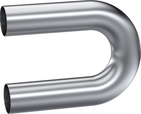 MBRP Universal Mandrel 3in - 180 Deg Bend 12in Legs Aluminized Steel