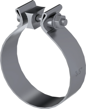MBRP Universal 3.5in Band Clamp - Aluminized (NO DROPSHIP)