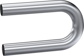 MBRP Universal Mandrel 2.25in - 180 Deg Bend 12in Legs Aluminized Steel