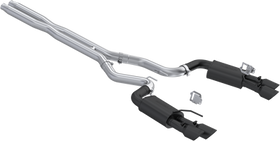 MBRP 2024 Ford Mustang GT 5.0L 3in Cat-Back Dual Split Rear - Quad Black Tips