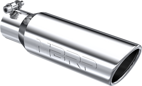 MBRP Universal Tip 3in O.D. Angled Rolled End 2 inlet 10 length